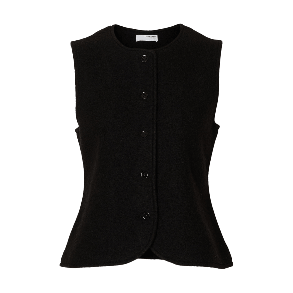 Selected Femme Darla Knit Button Vest
